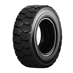 Forklift Tires  side view  isolated on white background. © Emma Grace