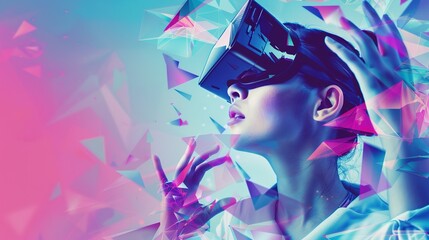 Tech - Style Poster Background: Igniting Creativity with Futuristic Visuals and Digital Aesthetics