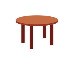 Wooden table vector. Table for cafe and home decor furniture, dining kitchen desk, restaurant and coffee tables. vector illustration.