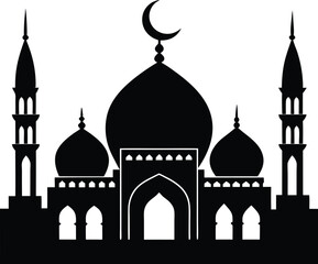 silhouette of mosque in istanbul