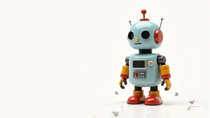 Charming Retro Robot Character Design