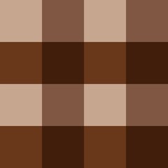 Seamless Brown Plaid Checkered Pattern – Warm Earth Tones Textile Background