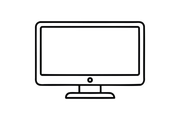 Computer monitor icon vector