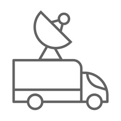 Broadcast Van Icon Design