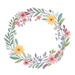 Obraz premium wreath of flowers