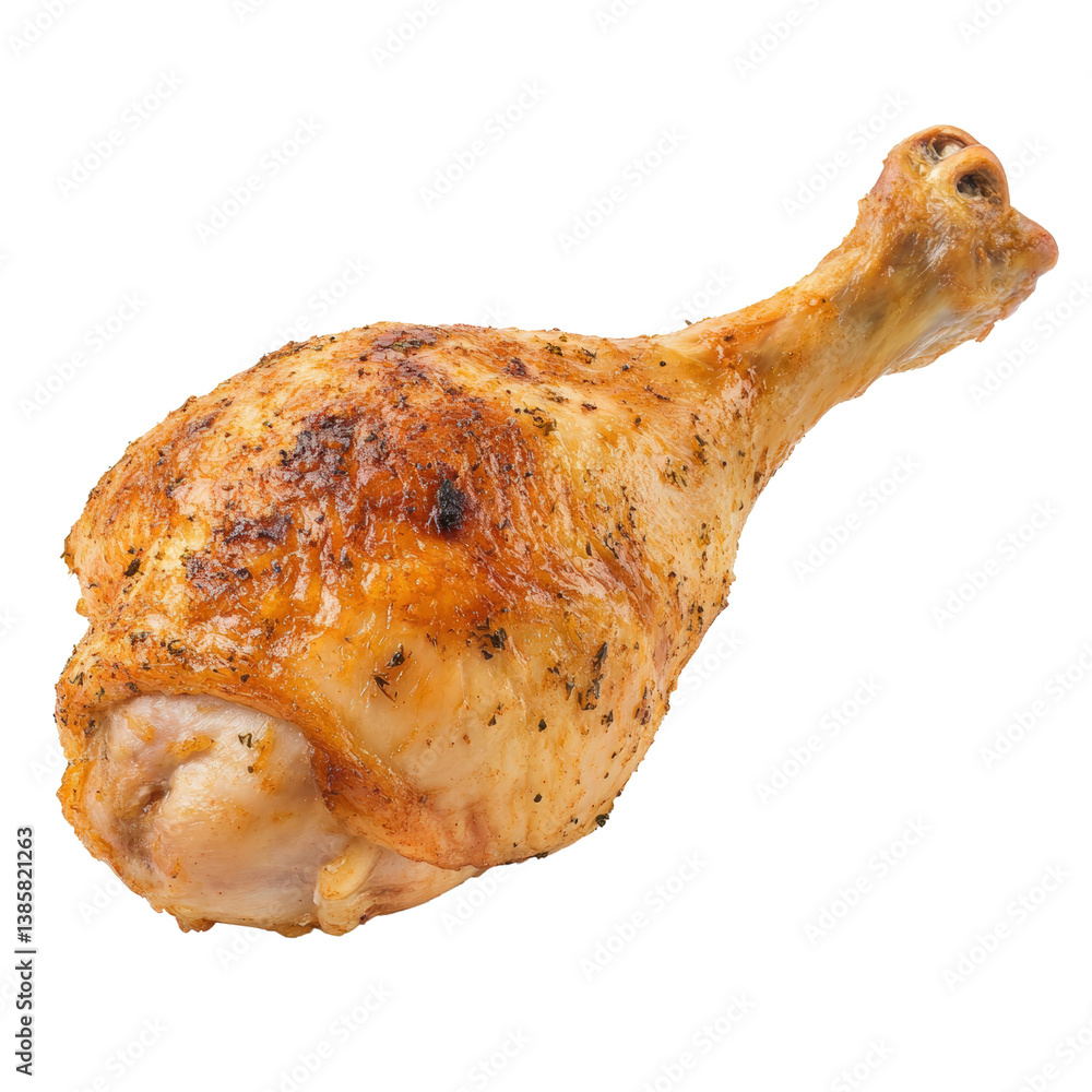 Poster a striking image of a chicken standing proudly against a solid black background highlighting its fea