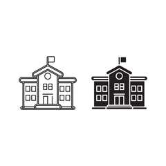 Educational building symbol pair