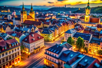 Miniature Cityscape Duel: Tilt-Shift Photography, Two Worlds Collide