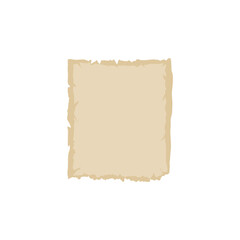 Fototapeta premium Old vintage paper with ripped torn edges. Antique paper or parchment.