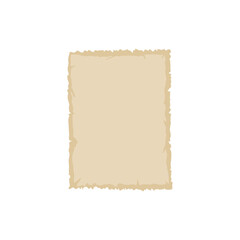Fototapeta premium Old vintage paper with ripped torn edges. Antique paper or parchment.