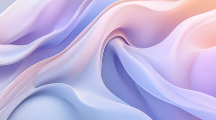 Obraz premium Soft abstract colorful gradient pastel aurora cloud wave background wallpaper.