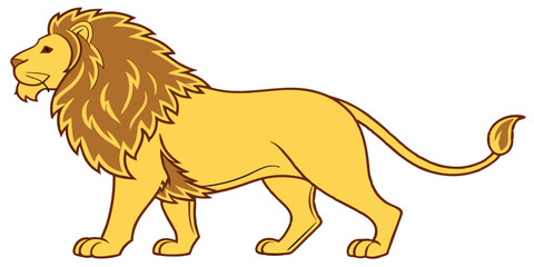Majestic Lion Vector Illustration for Creative Projects and Designs