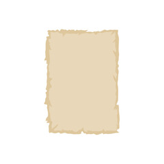 Fototapeta premium Old vintage paper with ripped torn edges. Antique paper or parchment.