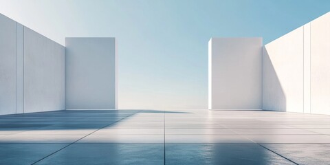 Empty Modern Architecture Space Outdoor