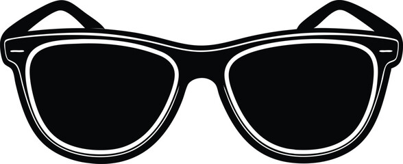 sunglasses isolated on white, black and white sunglasses, sunglasses isolated on white background.