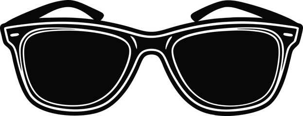 sunglasses isolated on white, black and white sunglasses, sunglasses isolated on white background.