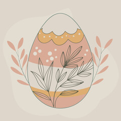 Happy easter greeting clipart poster design. Easter text clip art with colorful, shiny and smooth 3d floating eggs for holiday decoration blurred background.