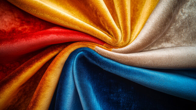 Smooth elegant wavy coloder silk cloth fabric material texture. Abstract elegant textile for Background