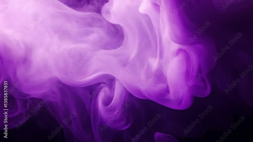 Poster mysterious purple smoke background with soft flow and ethereal texture perfect for abstract art and 