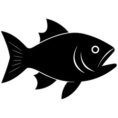 Fish vector illustration silhouette