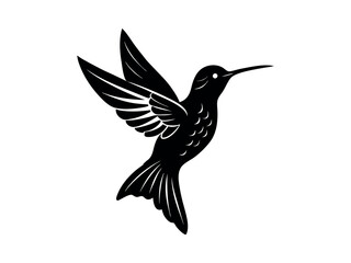hummingbird silhouette vector