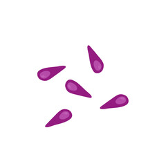 Bacteria Clostridium botulinum. Cartoon bacteria, biological microorganism. Microorganism flat vector illustration.