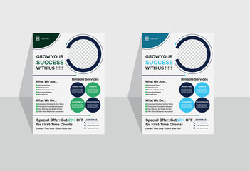 A modern and eye-catching flyer designed to promote your business services, events, or products. Features a clean layout, bold colors, and customizable space for your logo, contact info, and call-to-a