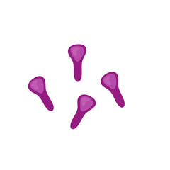 Bacteria Clostridium botulinum. Cartoon bacteria, biological microorganism. Microorganism flat vector illustration.