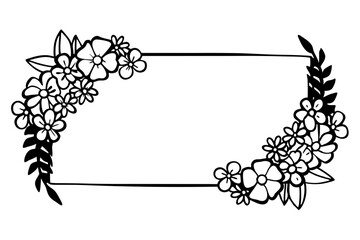Naklejka premium grape vine border