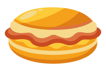 vector illustration of a set of hamburger