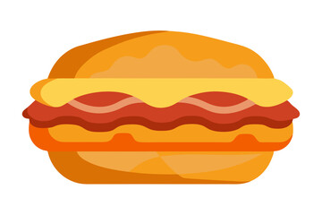 burger and fries
