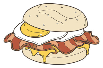 fast food illustration