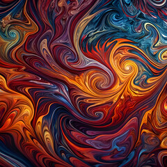 Obraz premium Abstract swirl design with vibrant colors.
