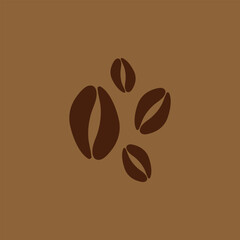 Coffee bean icon. Coffee seed sign set. Caffeine vector symbol isolated on white background. Arabic roasted icon.