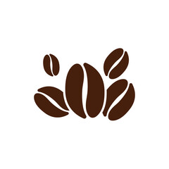 Coffee bean icon. Coffee seed sign set. Caffeine vector symbol isolated on white background. Arabic roasted icon.