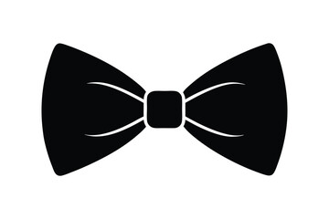Silhouette vector illustration design of a bow tie icon.eps