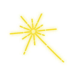 yellow firework