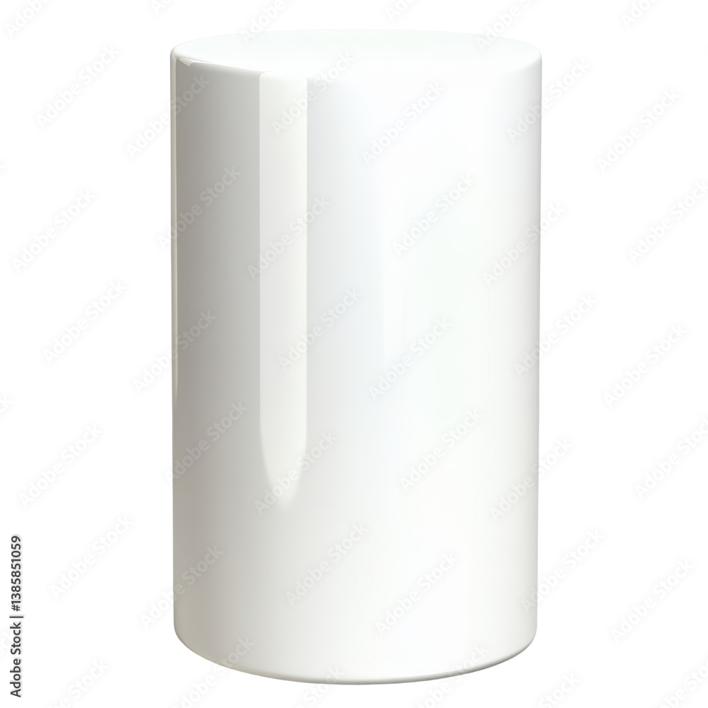 Poster minimalist white vase perfect for displaying fresh flowers or as a standalone decorative piece in an