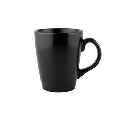 Black Ceramic Mug, Empty Coffee Cup Mockup