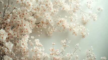 "Maternity or wedding photography backdrop featuring delicate flowers, soft lighting, and an elegant, serene atmosphere, perfect for capturing intimate moments."

