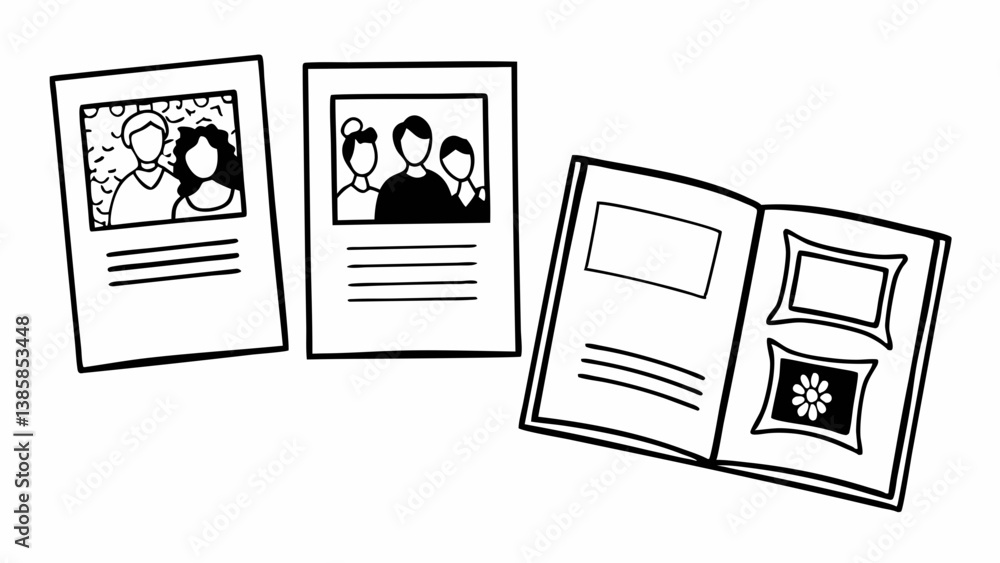 Poster covers document friends learning certificate created with generative ai