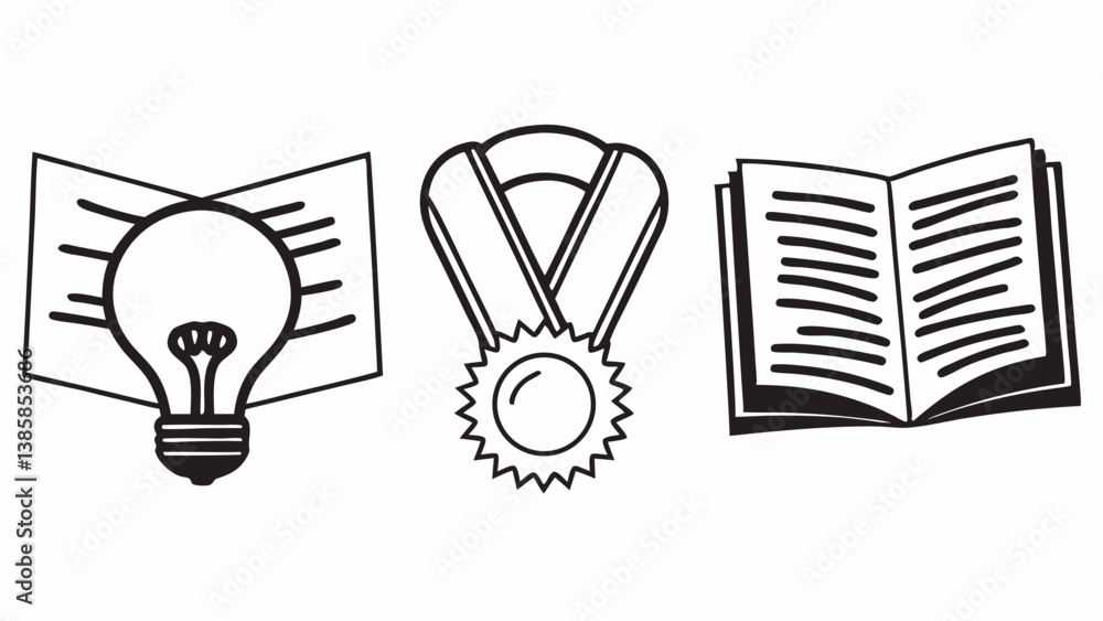 Poster covers innovation knowledge document certific created with generative ai