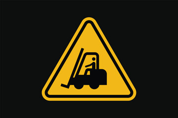 Forklift Operation Area Warning Signs © Hariyanto Bromantio