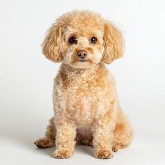 Playful poodle dog at home pet photography indoor studio adorable companion