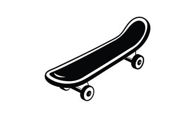 skateboard vector icon silhouette