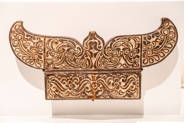 Gikosz, loom backrest, Maranao-Lago Lanao, Nao del Sur province, Mindanao island, Philippines, 20th...
