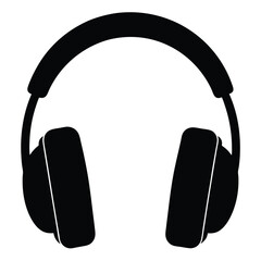 headphones on white background
