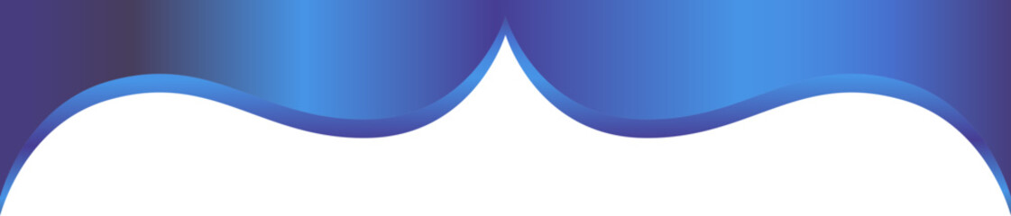 Elegant blue curved design