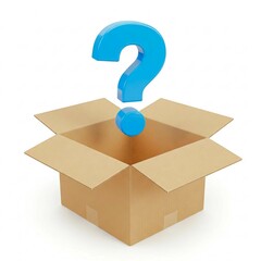 question mark in box
