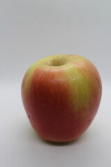 Red juicy apple isolated on a white background 